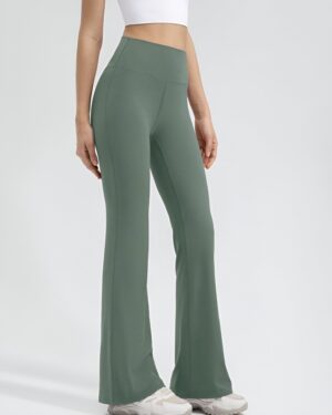 Basil Green Flared Pants