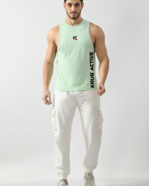 Celadon Green Gym Tank Tops